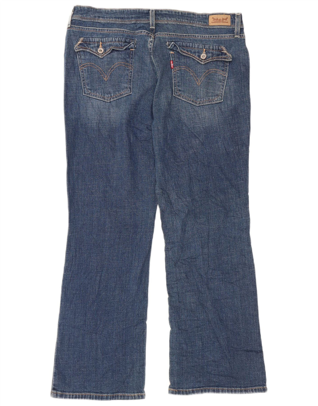 Levi's Dame 515 Bootcut Jeans US 16 2XL W38 L28 Blå Bomuld