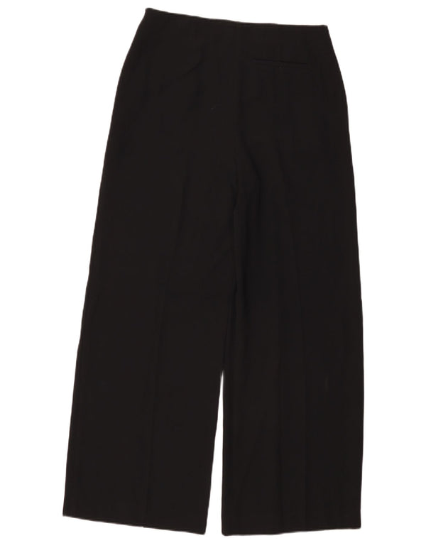 Marks & Spencer Kvinder Casual Bukser med brede ben UK 10 Small W30 L28 Sort