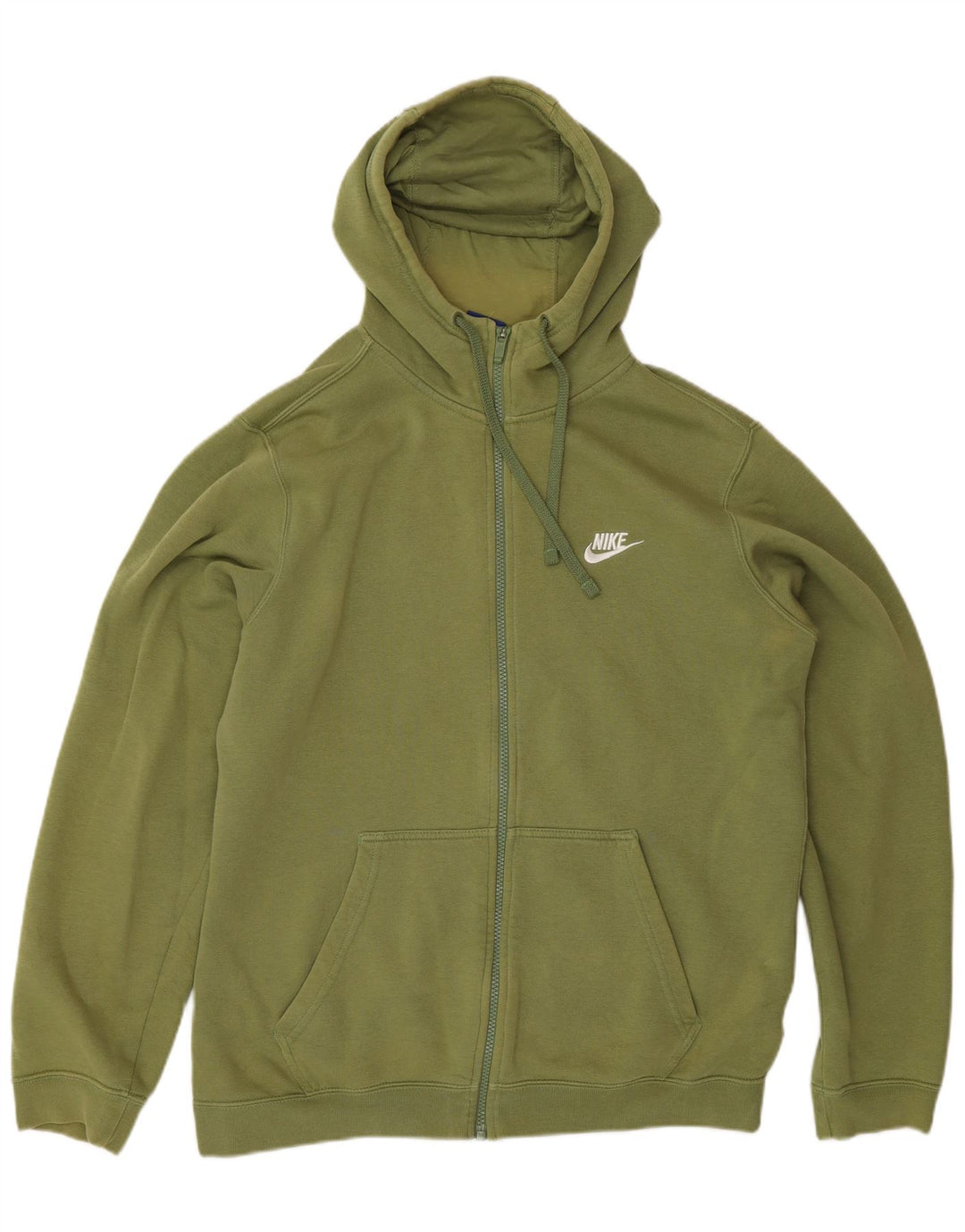 Nike hættetrøje med lynlås til mænd Medium Khaki Bomuld