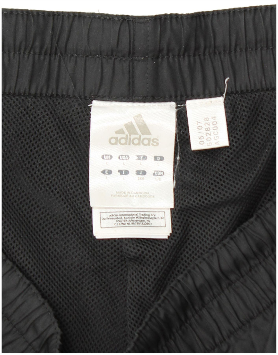 ADIDAS Træningsdragt til mænd Joggers Stor sort polyester