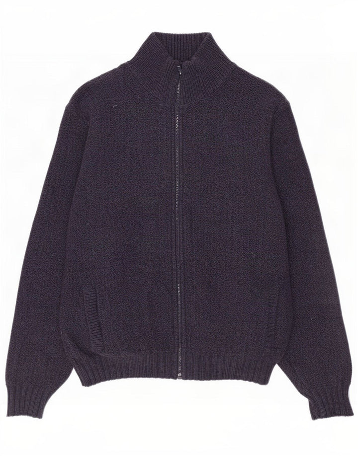 L.L.Bean Herre cardigan sweater Stor marineblå uld