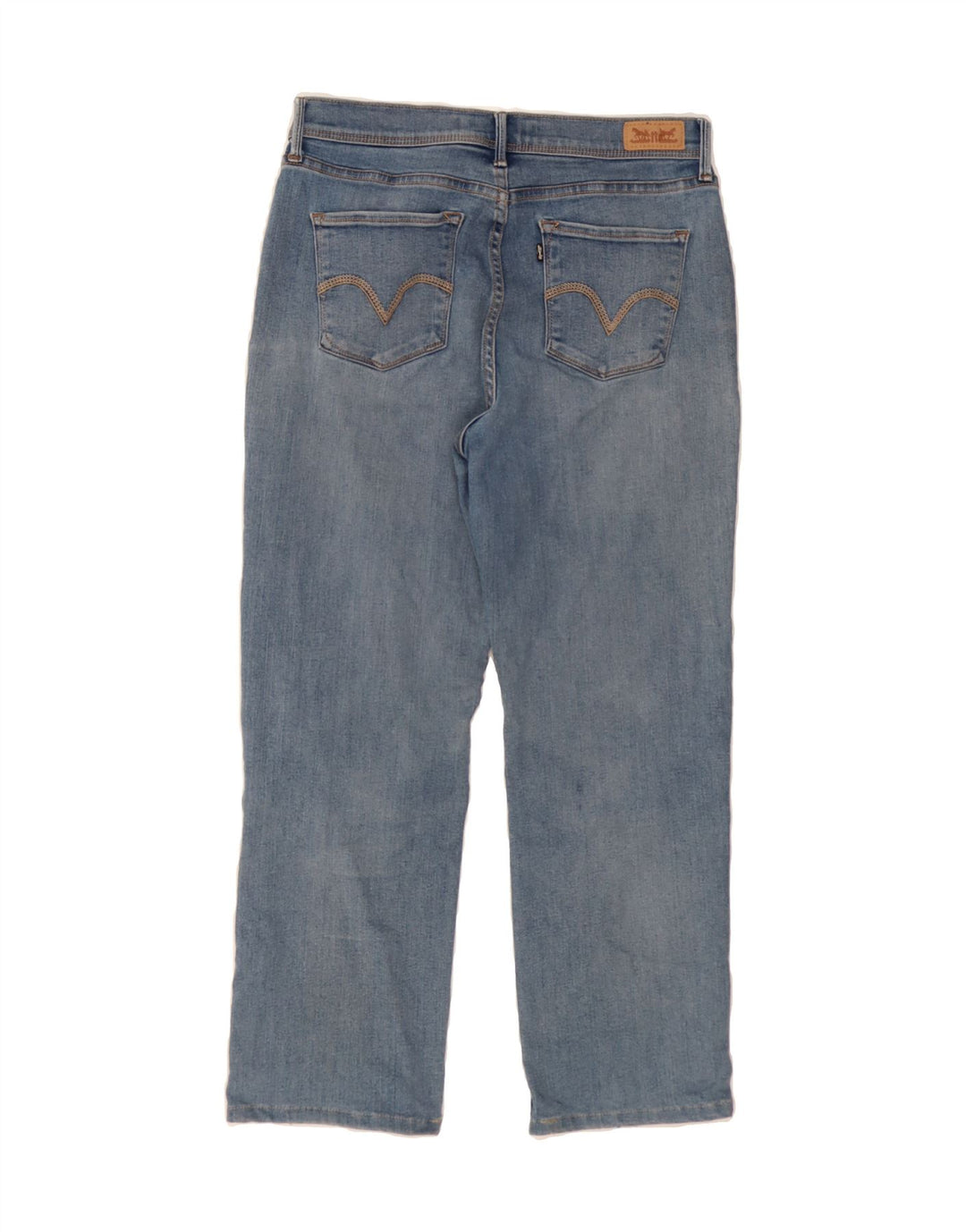 LEVI'S Womens Perfectly Slimming Straight Jeans W30 L26 Blue Cotton Vintage Levi's and Second-Hand Levi's from Messina Hembry 