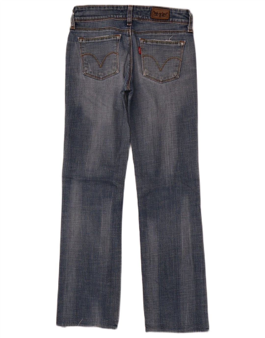Levi's Dame 570 Straight Jeans W27 L29 Blå Bomuld