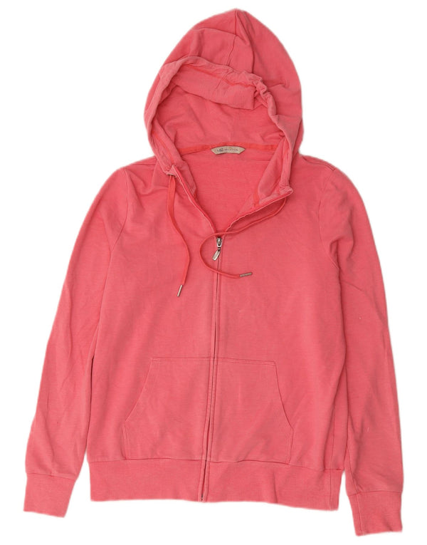 Marks & Spencer Dame Hættetrøje Sweater UK 12 Medium Pink Bomuld