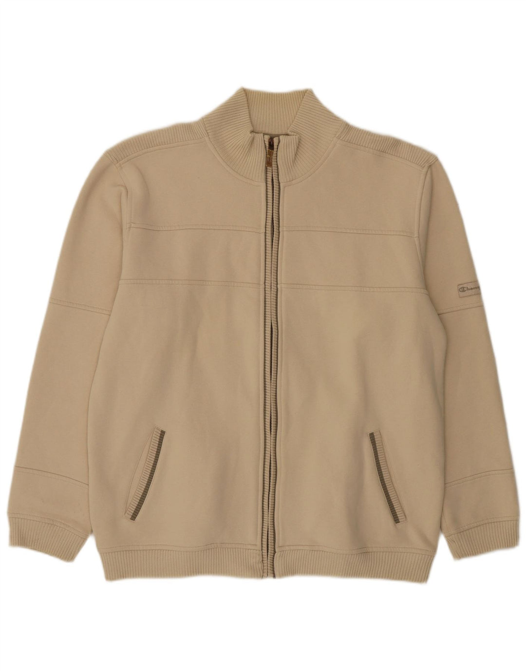 Champion Herre træningsdragt Topjakke XL Beige Bomuld