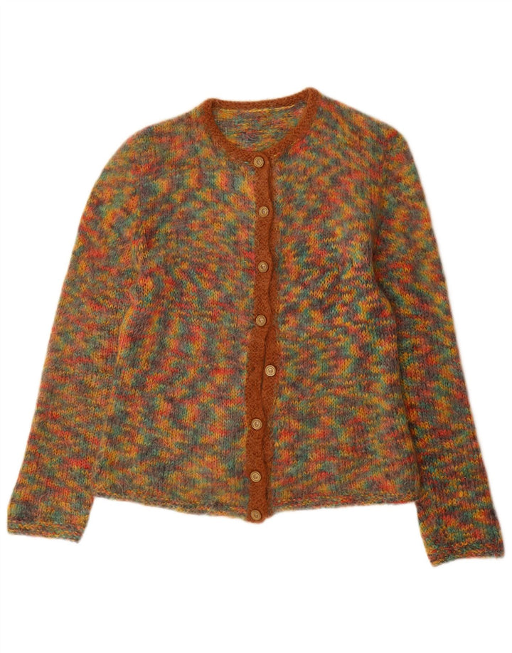 Vintage dame cardigan sweater UK 12 Medium Multicolored Flecked