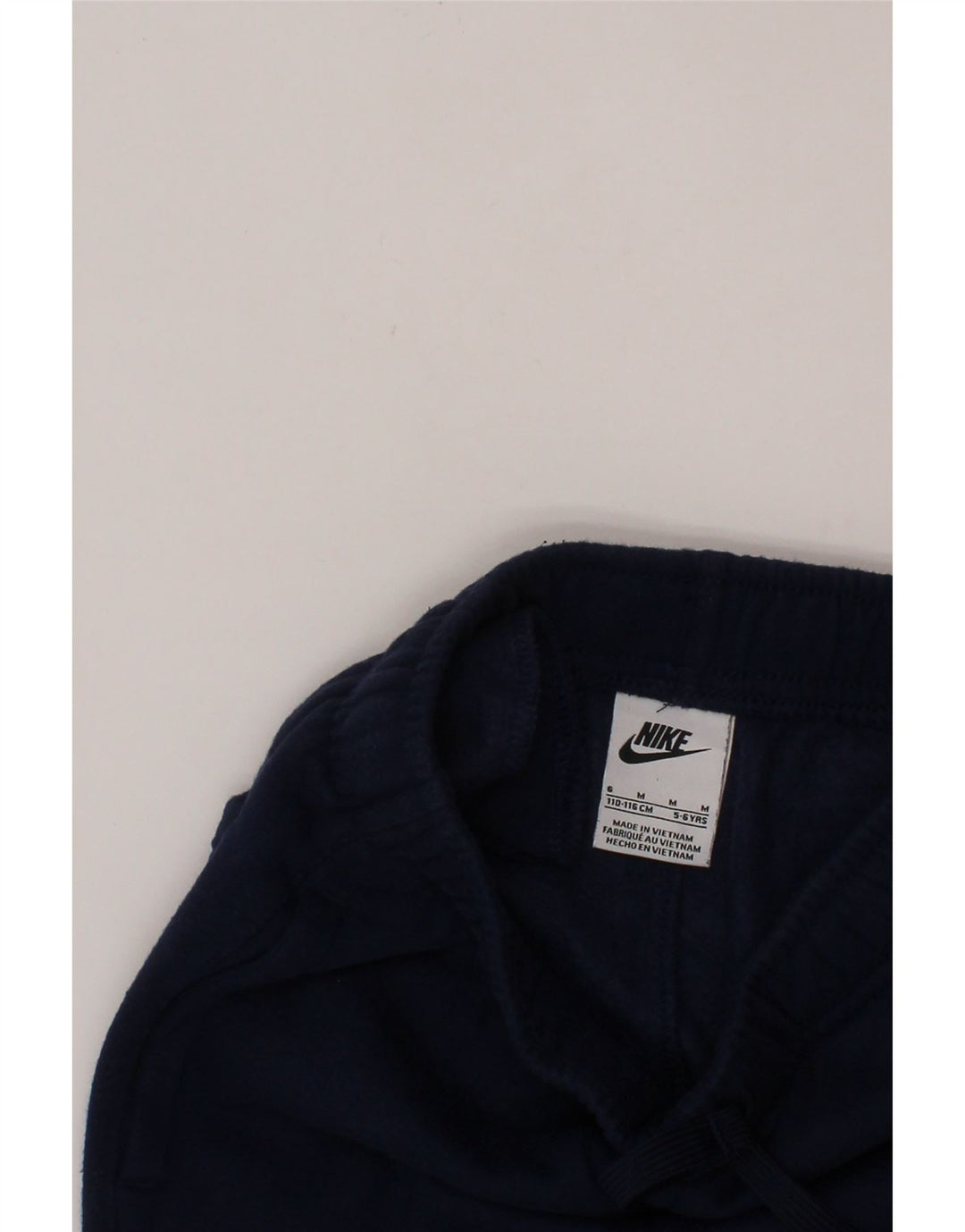 NIKE Boys Tracksuit Trousers Joggers 5-6 Years Medium Navy Blue