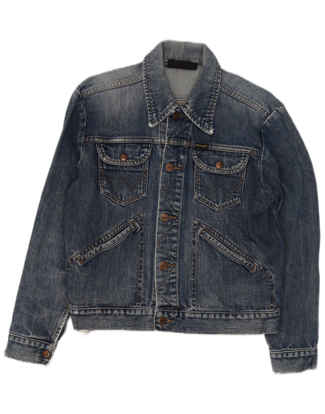 Wrangler Dame denimjakke UK 14 Medium Blue Bomuld