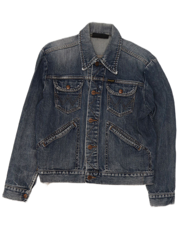 Wrangler Dame denimjakke UK 14 Medium Blue Bomuld