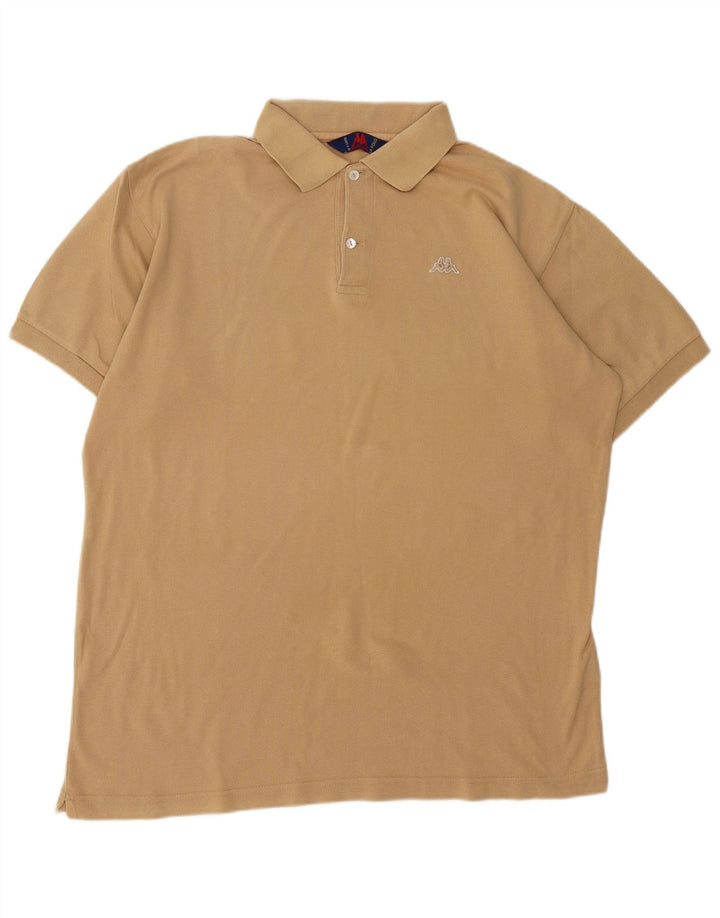 KAPPA Poloshirt til mænd XL Beige Bomuld