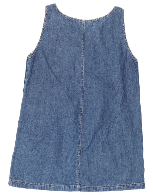 Peppercorn Dame Ærmeløs Denim Kjole UK 14 Large Blue