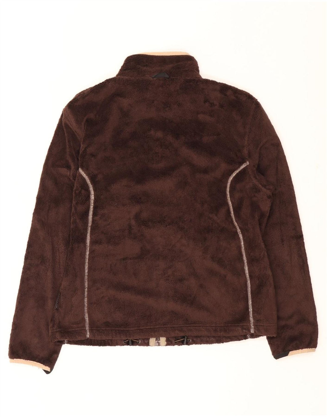 Jack Wolfskin Dame Fleecejakke UK 16 Stor Brun Polyester