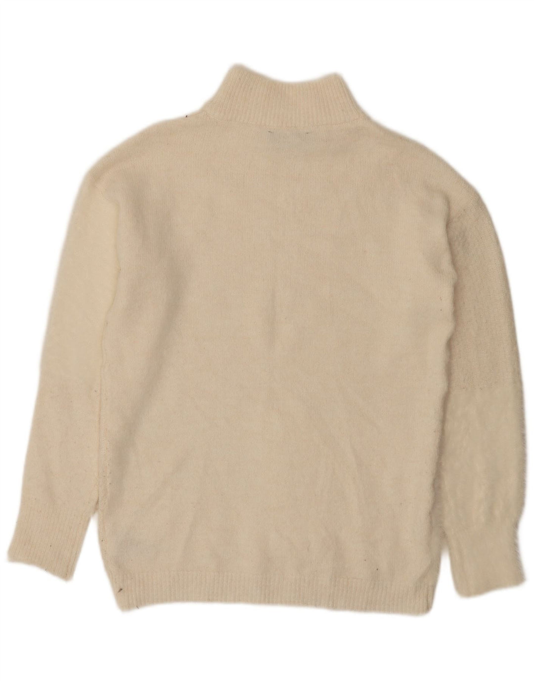 Marks & Spencer Dame Turtle Neck Jumper Sweater UK 10 Small Beige