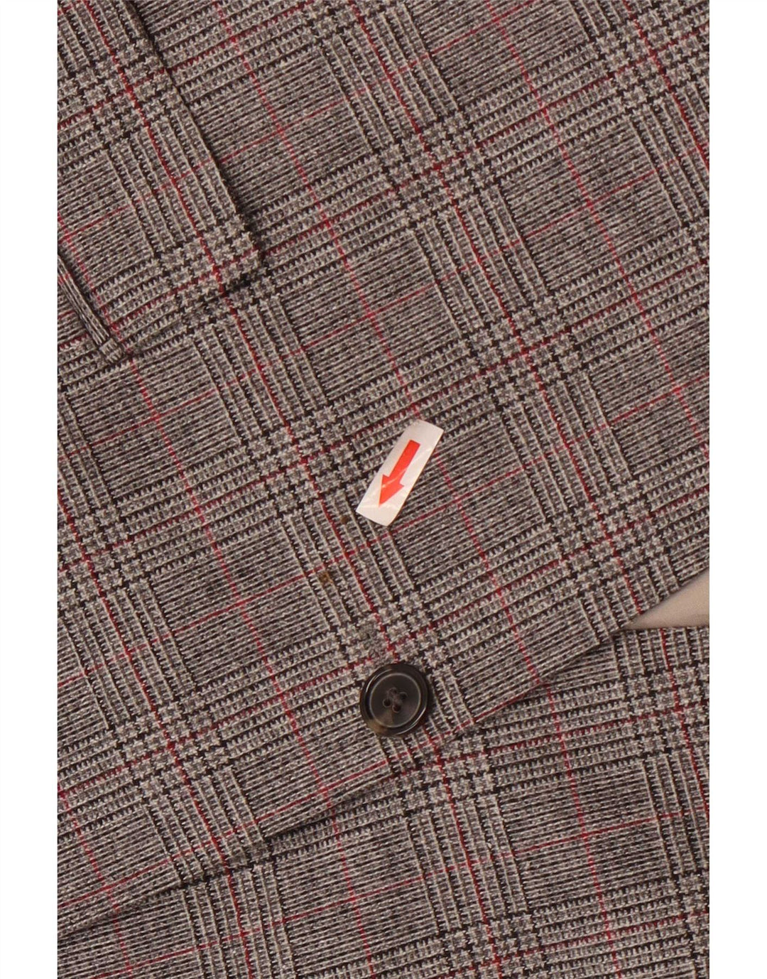 Hugo Boss Herre 2-knaps blazerjakke UK 54 2XL Grå Houndstooth