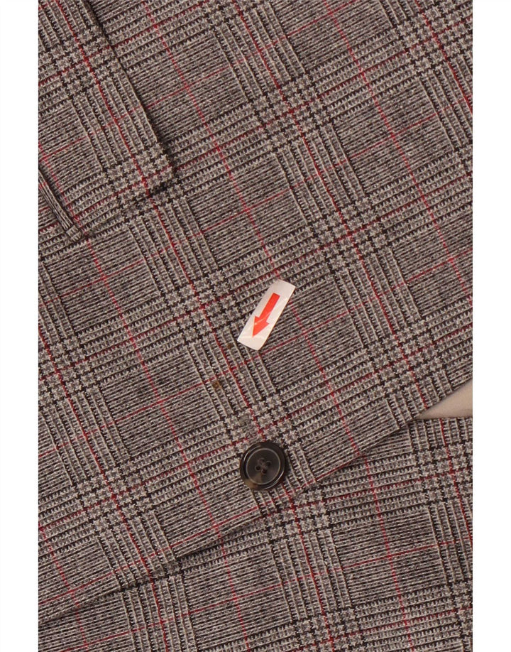 Hugo Boss Herre 2-knaps blazerjakke UK 54 2XL Grå Houndstooth