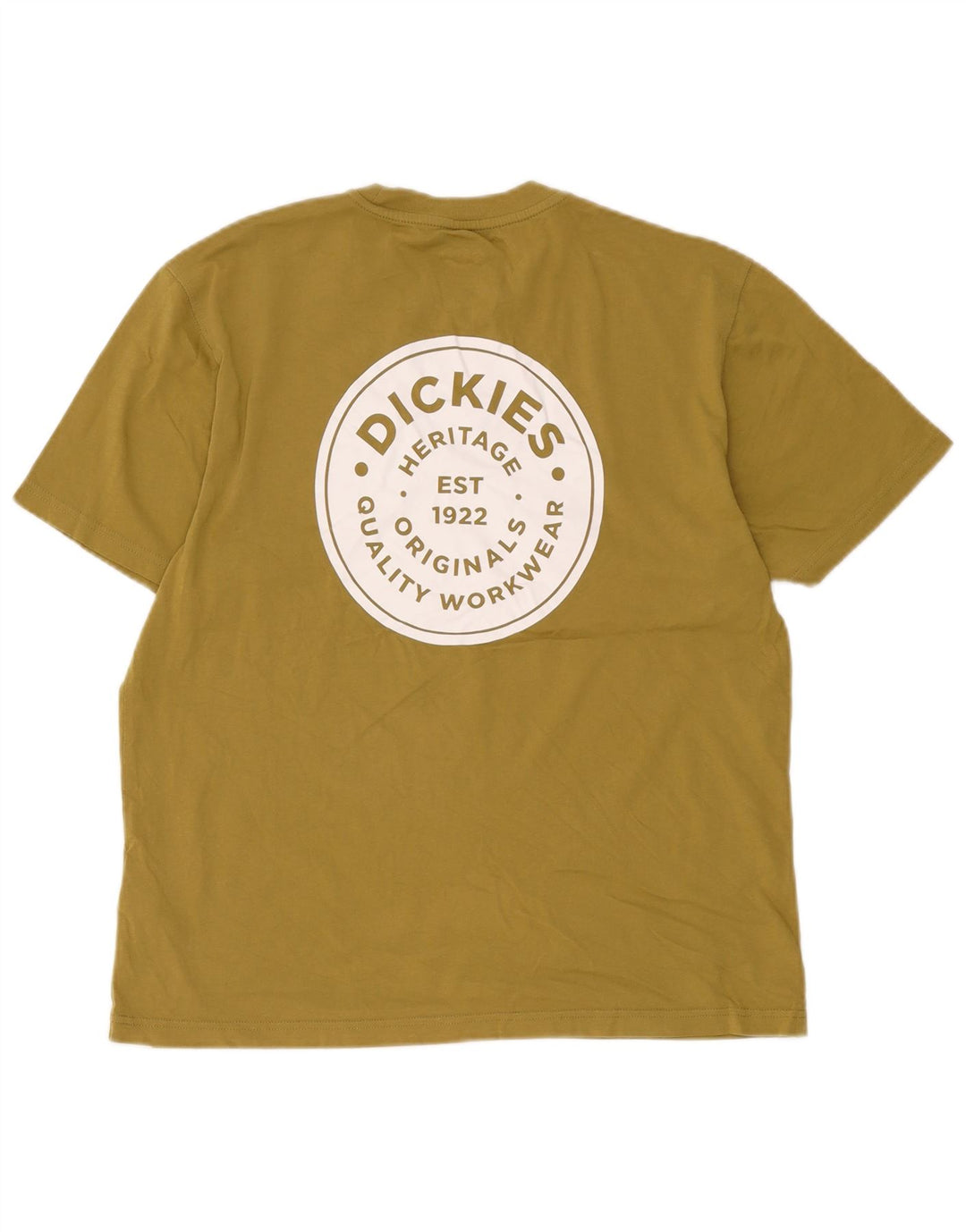 Dickies Herre grafisk T-shirt Top Medium Khaki Bomuld