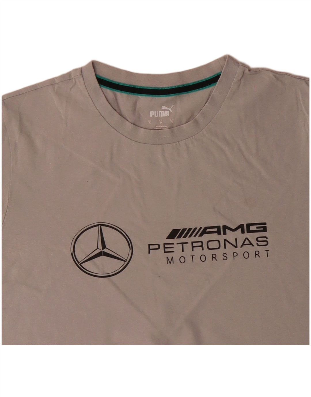 PUMA Grafisk T-shirt top til mænd, lille grå bomuld