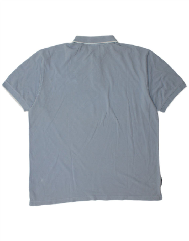 REEBOK Polo Shirt til mænd XL Blå Bomuld