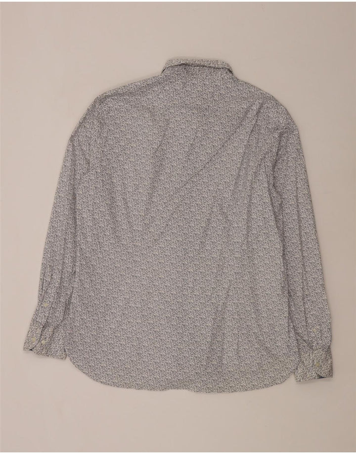 Tommy Hilfiger herre Slim Fit skjorte 2XL blå blomster bomuld