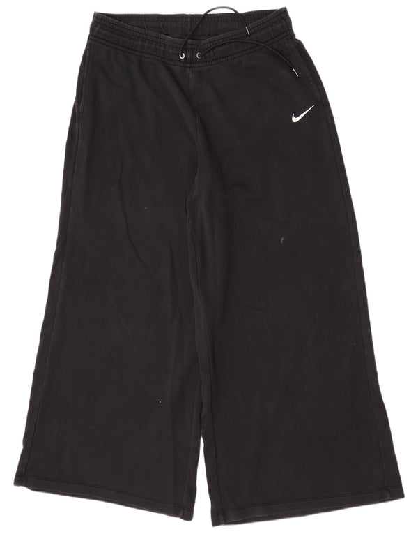 Nike Womens træningsdragtsbukser med brede ben UK 18 XL Sort bomuld