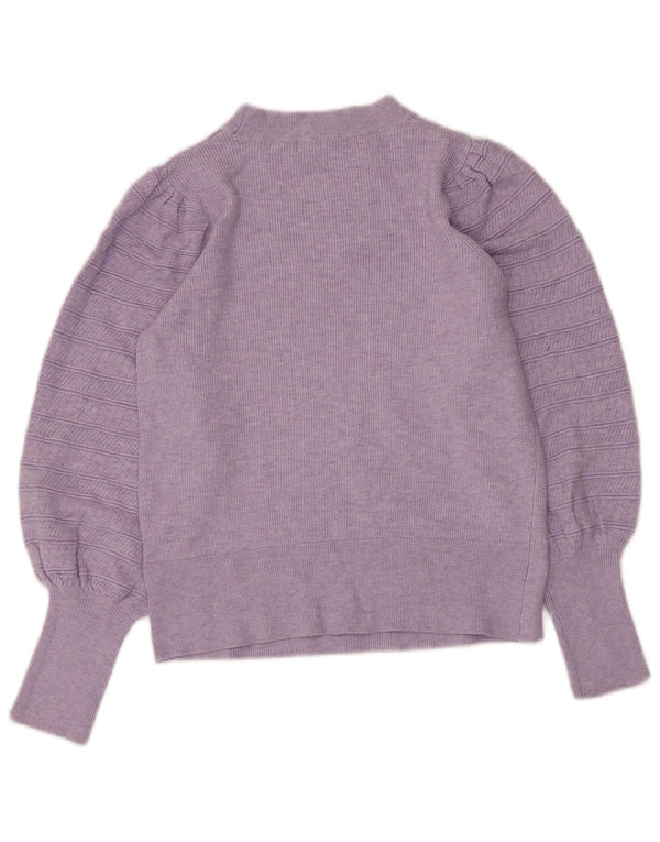 Marks & Spencer Dame sweater med rund hals DK 10 Lille lilla viskose