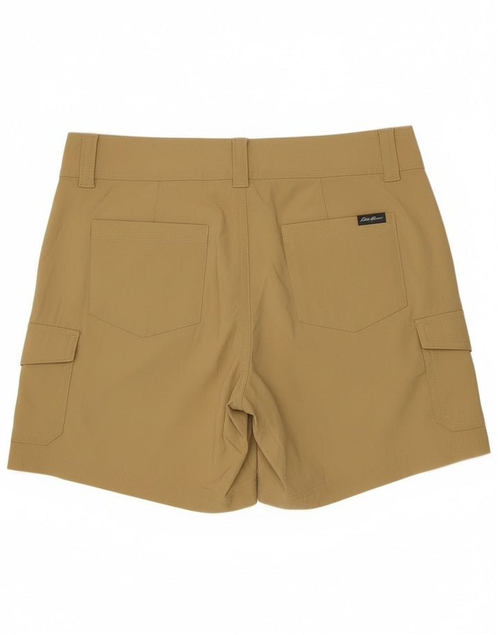 Eddie Bauer Dame Cargo Shorts US 4 Small W30 Beige Nylon