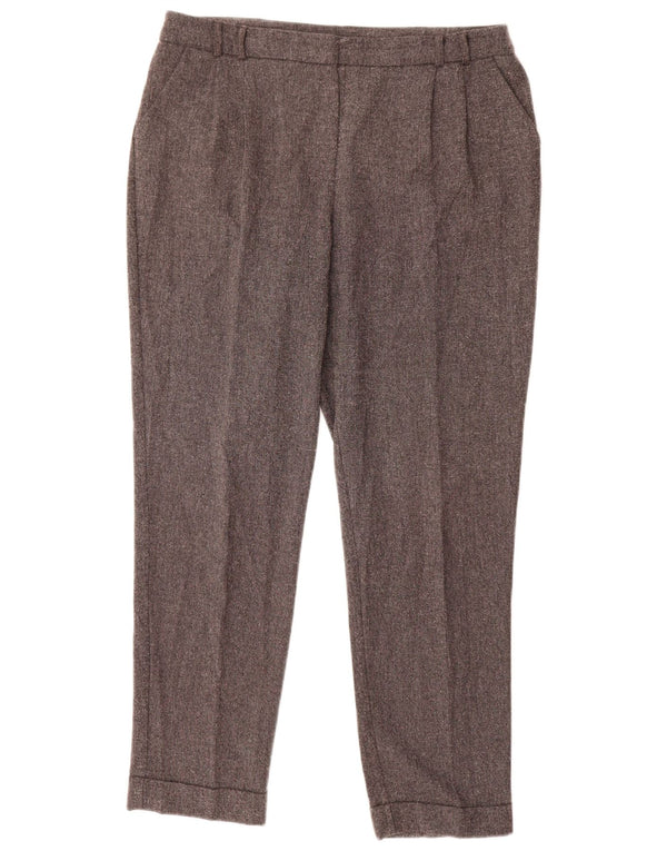 M&Co Kvinders Højtaljede jakkesætsbukser UK 14 Large W36 L26 Grå