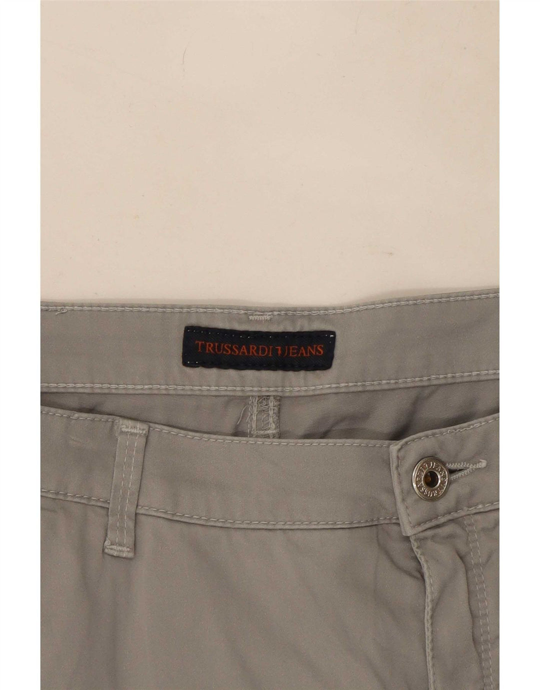 Trussardi Womens Cropped Trousers W34 L24 Grå