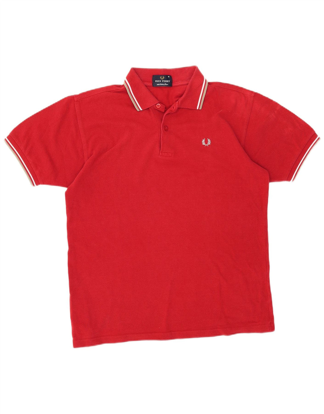 Fred Perry Herre poloshirt Medium rød bomuld