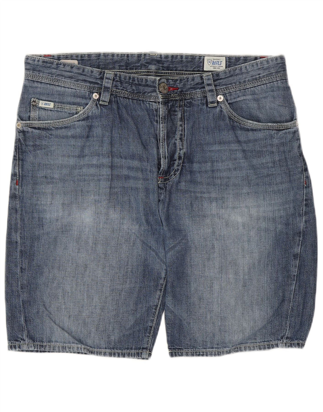 RIFLE Herre Denim Shorts W33 Medium Blue