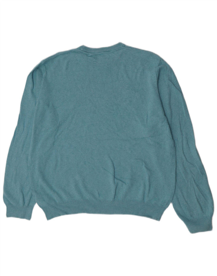 Marks & Spencer Herre sweater med rund hals XL blå bomuld