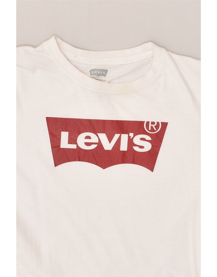 LEVI'S Boys Graphic T-Shirt Top 15-16 Years White Cotton | Vintage Levi's | Thrift | Second-Hand Levi's | Used Clothing | Messina Hembry 