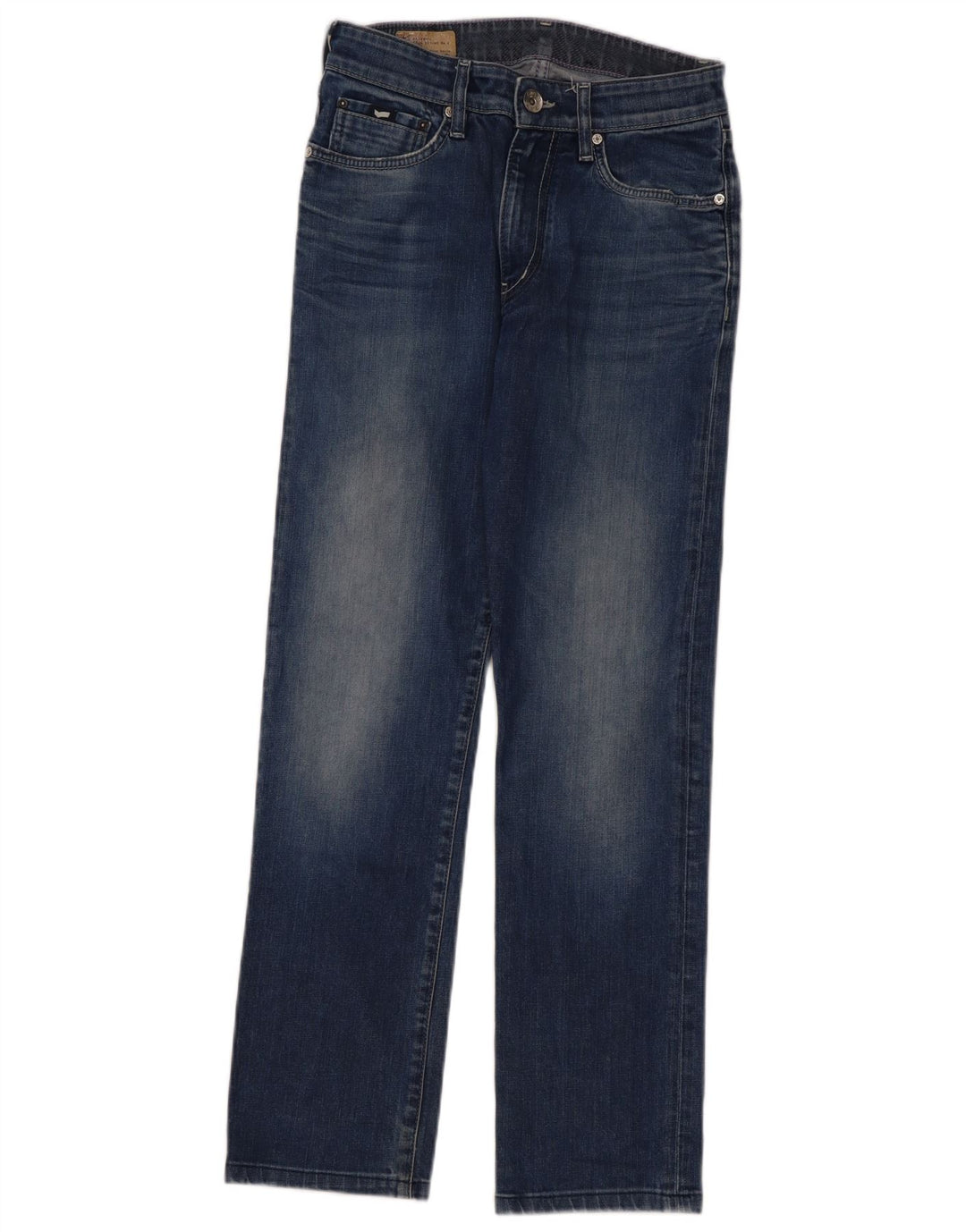 Gas Straight Jeans til kvinder W29 L30 Blå Bomuld