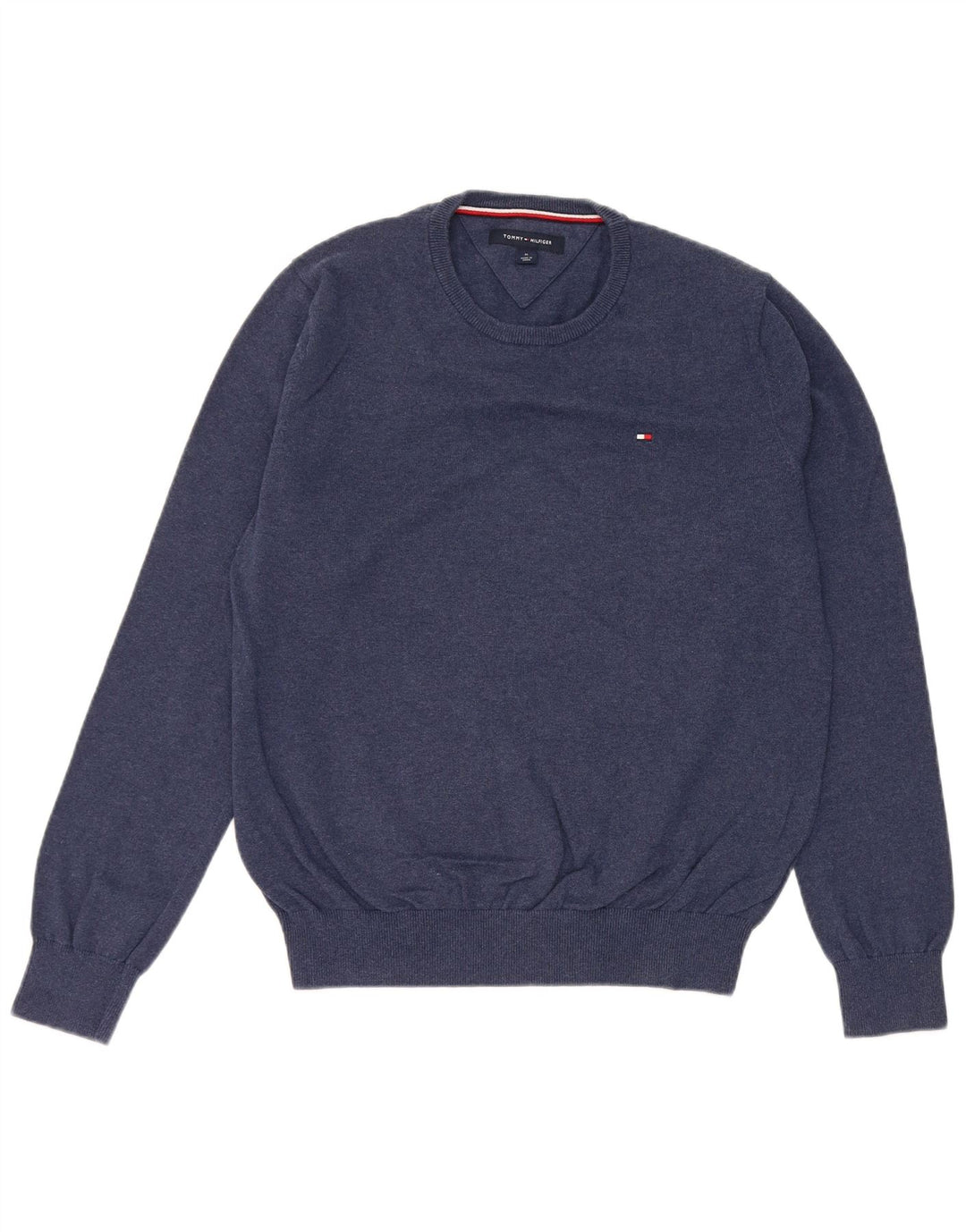 Tommy Hilfiger Herre Crew Neck sweater Medium Navy Blue Bomuld