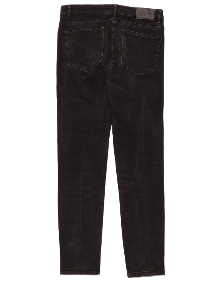 ZARA Dame Slim Jeans EU 40 Medium W30 L28 Sort