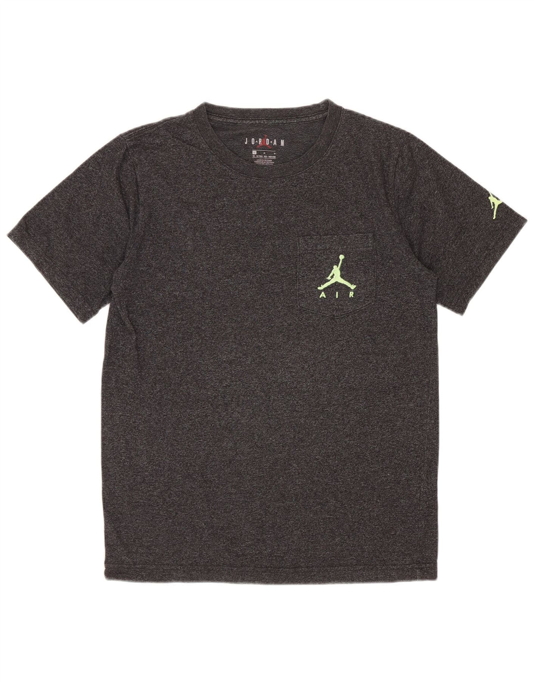 Jordan Boys T-Shirt Top 12-13 År Stor Grå Flecked
