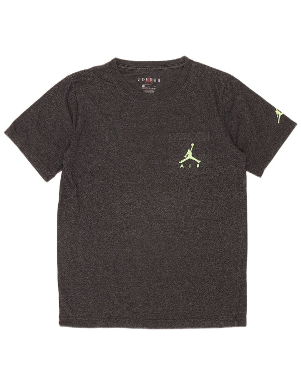Jordan Boys T-Shirt Top 12-13 År Stor Grå Flecked