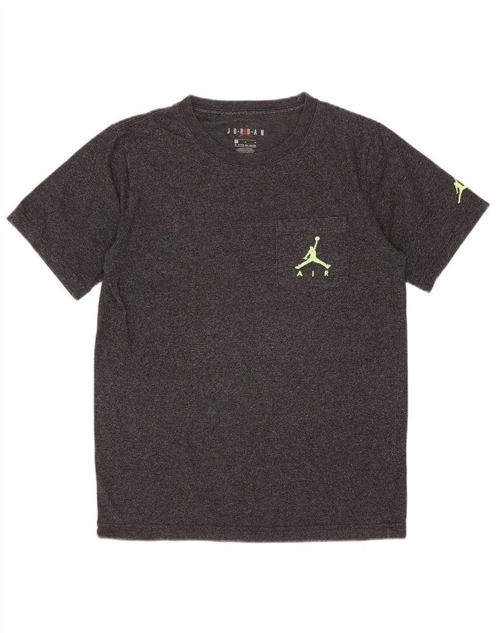 Jordan Boys T-Shirt Top 12-13 År Stor Grå Flecked