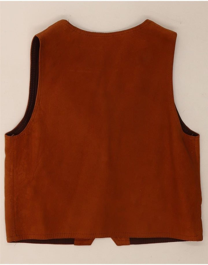 Vintage damevest vest UK 10 lille brun