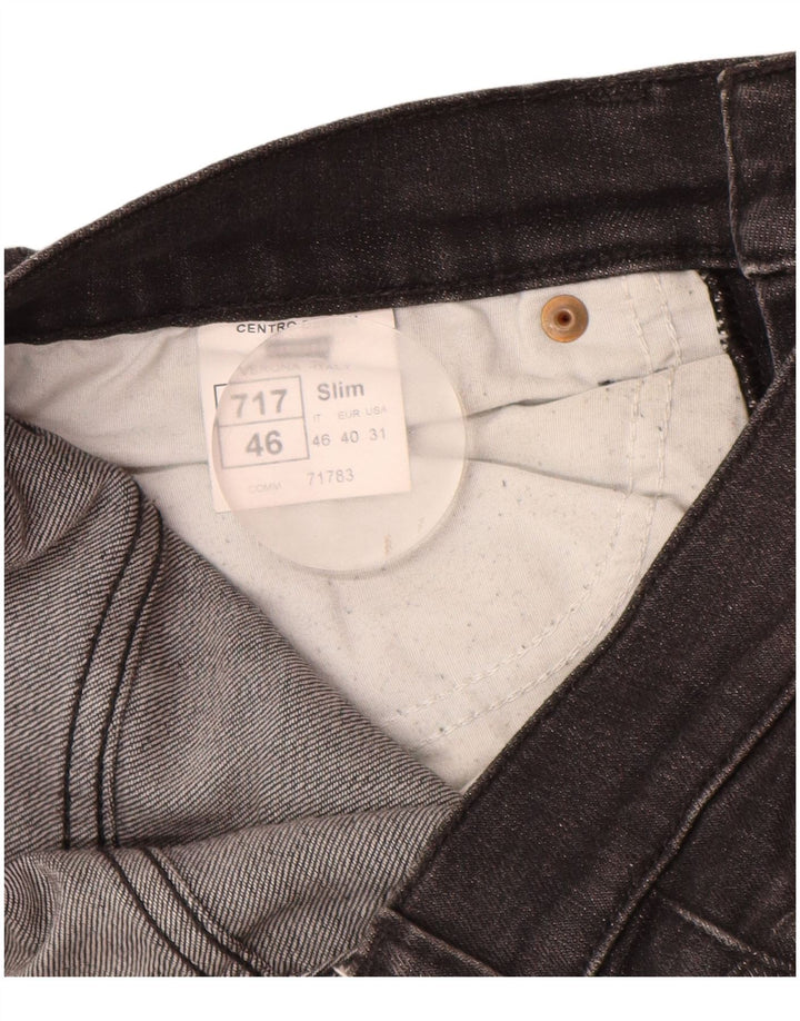 Carrera Mens Distressed Slim Jeans W31 L32 Grå Bomuld