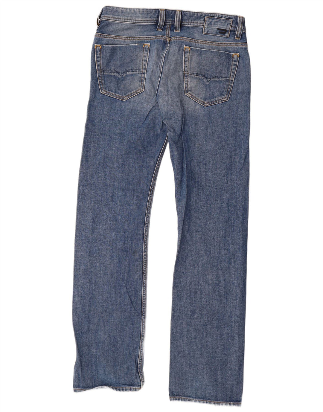 Diesel Herre Viker Straight Jeans W32 L34 Blå Bomuld