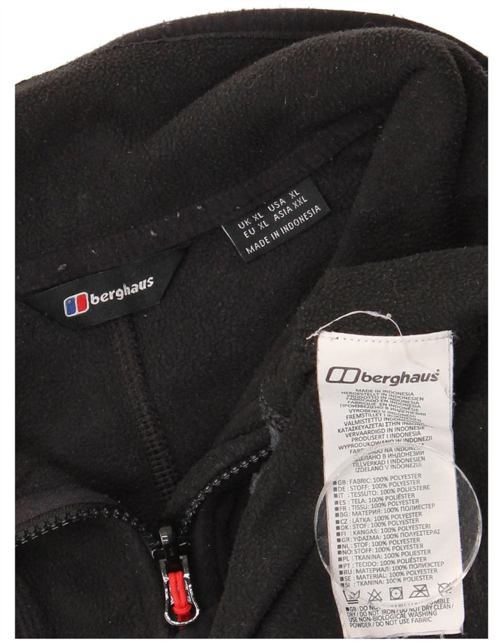 Berghaus Fleecejakke til mænd UK 42 XL Sort Colourblock Polyester