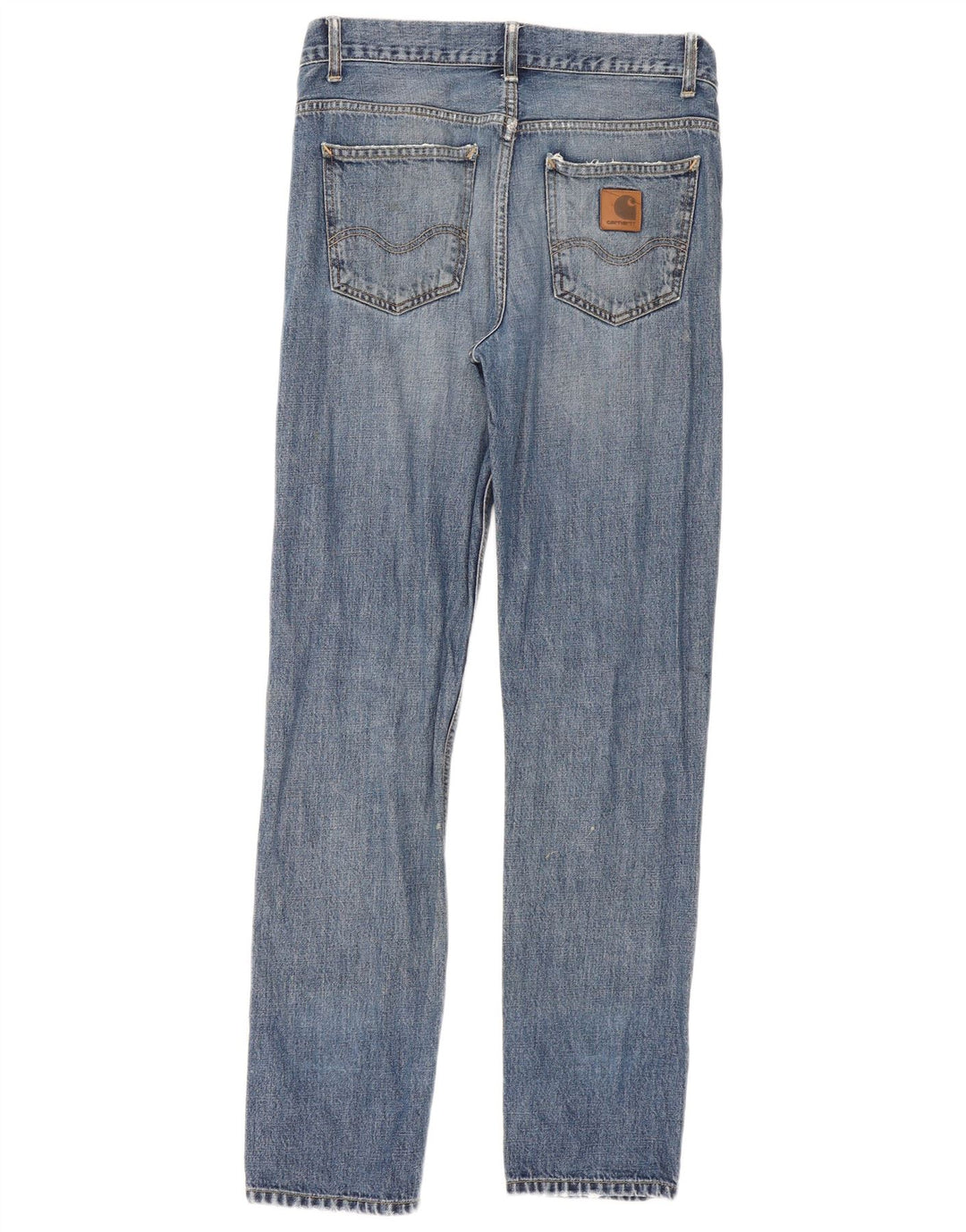 Carhartt Dame Texas Distressed Slim Jeans W30 L32 Blå Bomuld