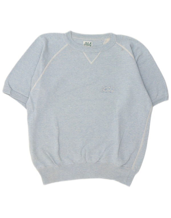 Best Company Dame Kortærmet Sweatshirt Jumper UK 10 Small Blue