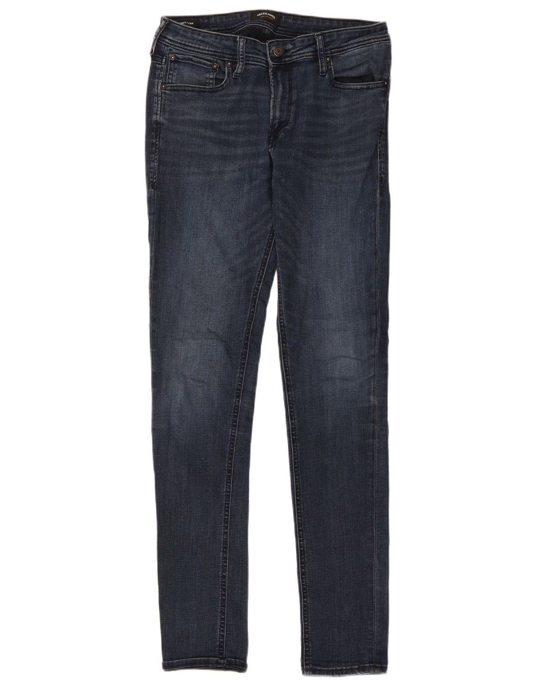 Jack & Jones Herre Liam Skinny Jeans W32 L36 Blå Bomuld