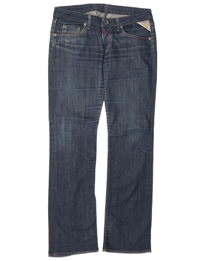 Replay Dame Bootcut Jeans W30 L32 Marineblå Bomuld