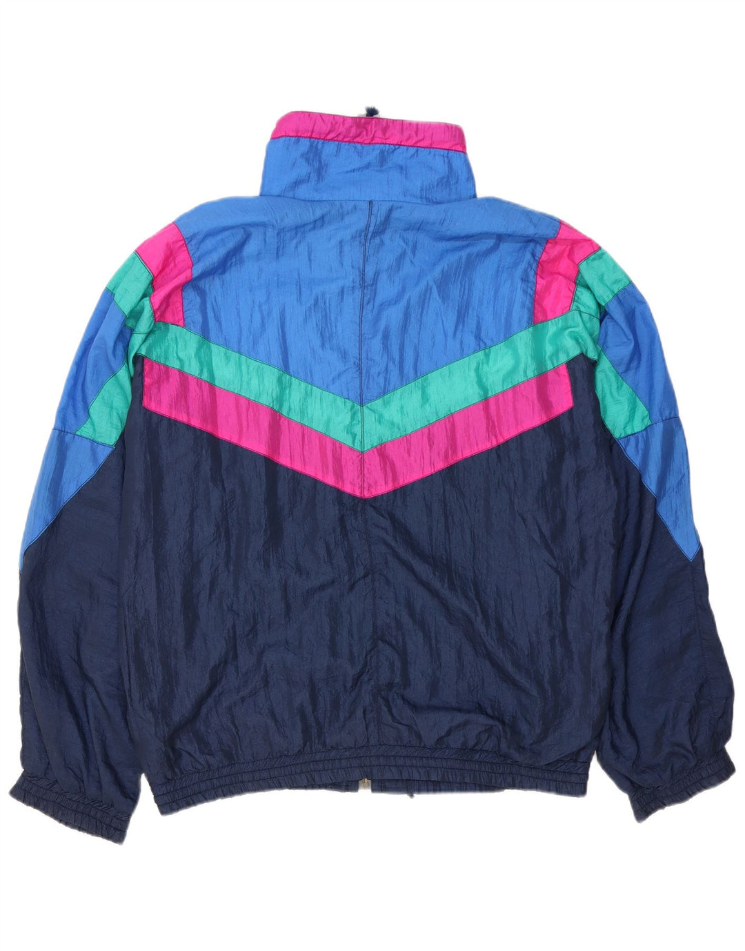 MC Kee's Herre Loose Fit Retro træningsdragt Topjakke Medium Blue Colourblock