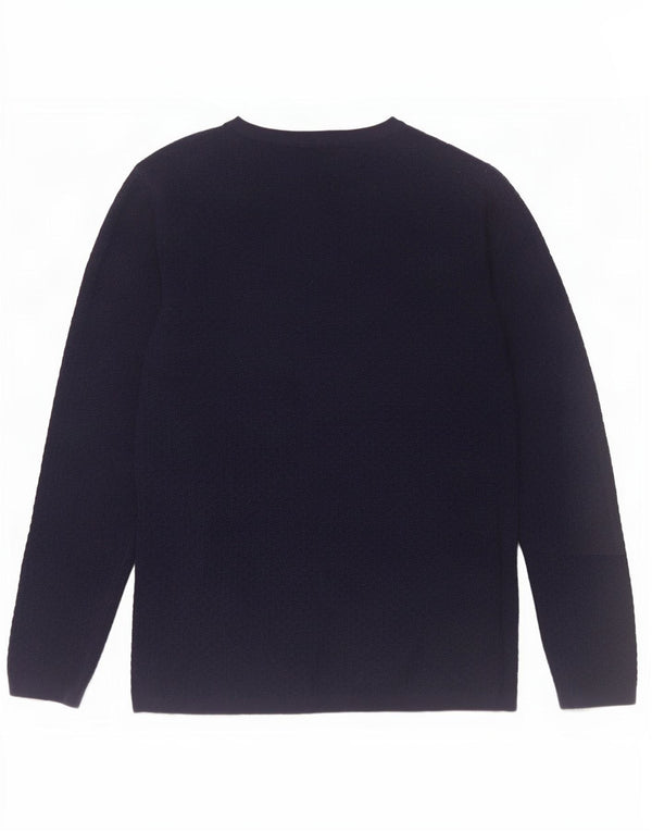 Jack & Jones Herre sweater med rund hals, stor marineblå bomuld