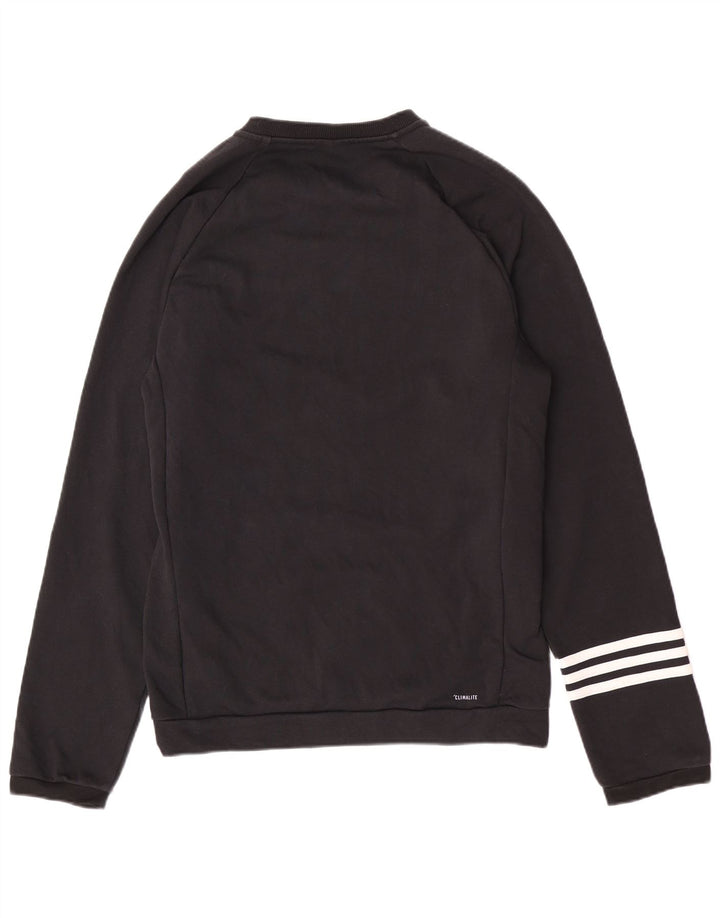 Adidas Herre Regular Fit Sweatshirt Jumper Medium Sort Bomuld