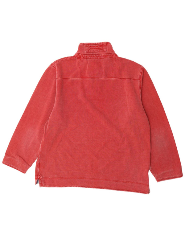 Besætningsbeklædning Herre Zip Neck Sweatshirt Jumper 2XL Rød Bomuld